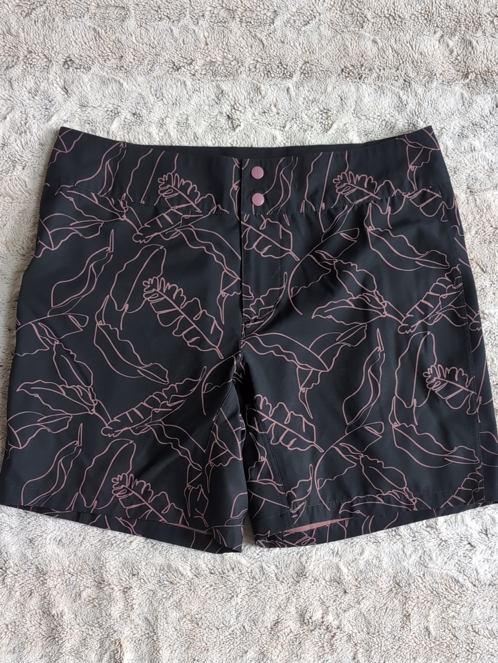 Wild Rye Ruby Mauve Leaf Mountain Bike Shorts